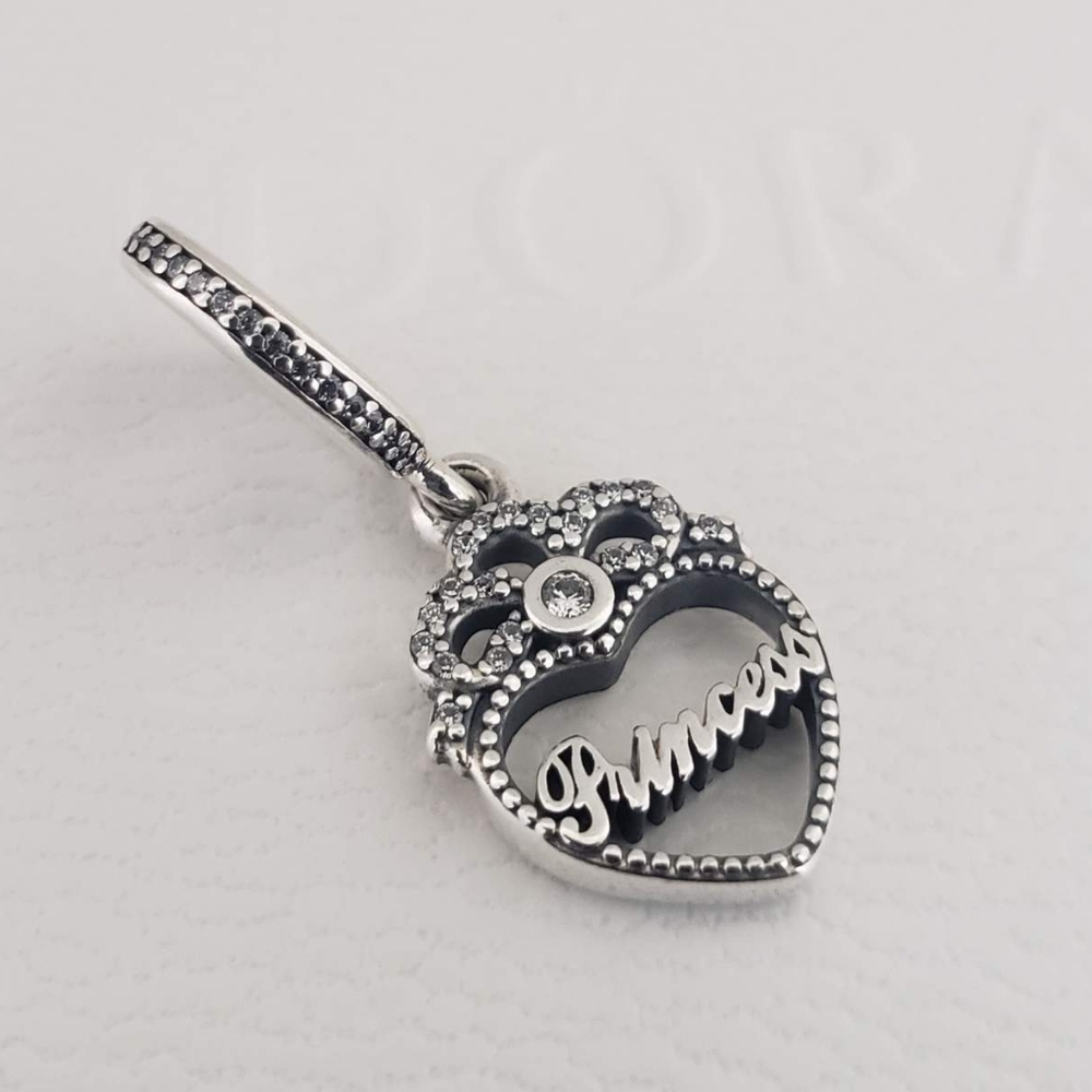 👑Authentic Pandora⭐️RETIRED⭐️ PRINCESS CROWN DANGLE CHARM